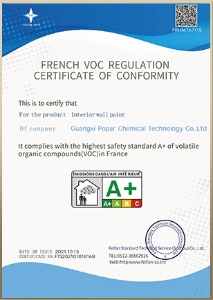 French-VOC-Regulation-Sertificate-of-Conformity-Wall-Paint