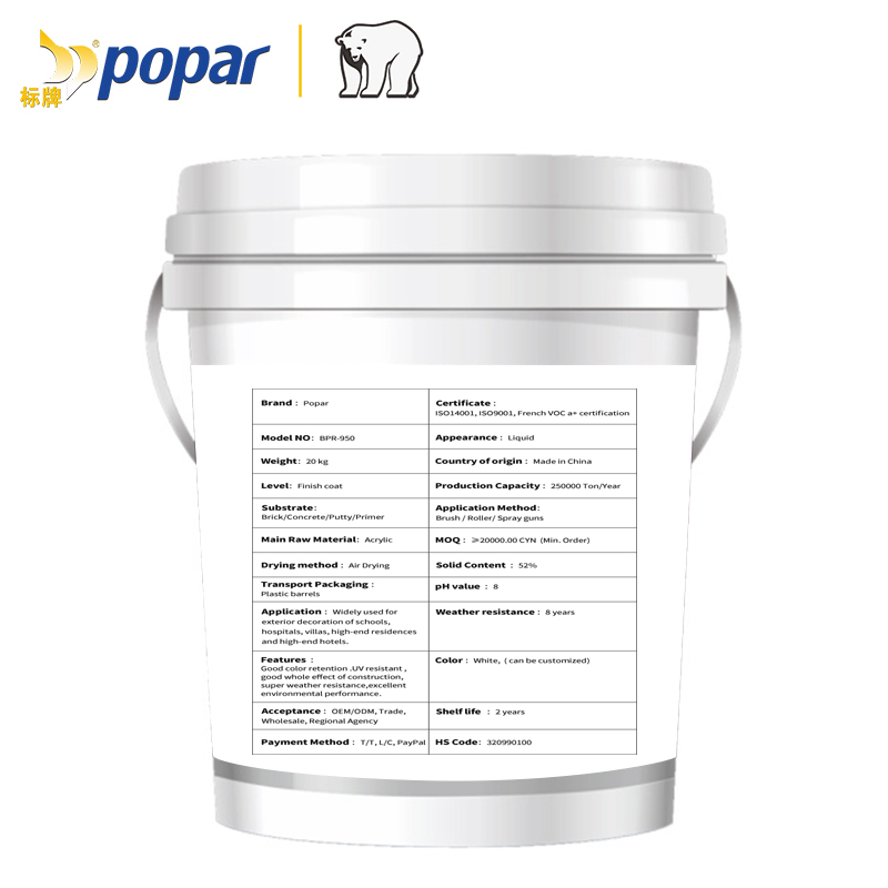 Aqua-Substructio Odorless Alkali-repugnans signavit primario murorum exteriorum ad Homedecor (II)